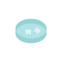 Dentistry, dentist, doctor, hospital, sample teeth test color vector icon illustration