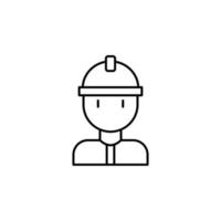 Firefighter, man vector icon illustration