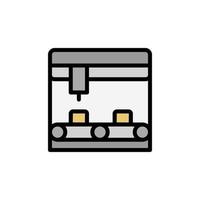 Assembly line, manufacturing vector icon illustration