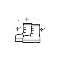 Shoes boots vector icon illustration