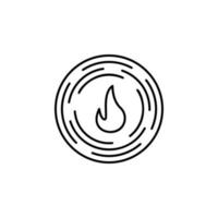 sign of fire vector icon illustration