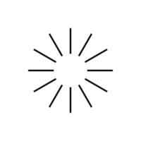 loading the sun rays vector icon illustration