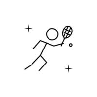 tenis, deporte vector icono ilustración