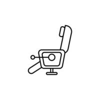 Smart chair vector icon illustration