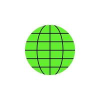 globe colored vector icon illustration