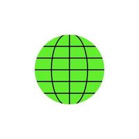 globe colored vector icon illustration