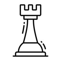 Check this amazing vector design of chess pawn in trendy style, chess piece icon