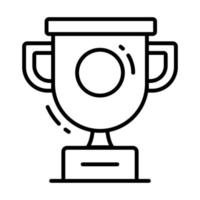 Modern and trendy vector of gold trophy, icon of achievement reward