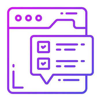 Website survey vector design in modern style, easy to use