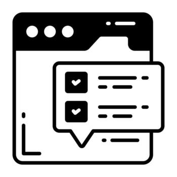 Website survey vector design in modern style, easy to use