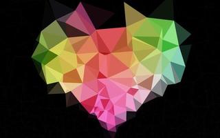 Light Multicolor, Rainbow vector polygonal template.