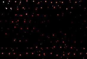 Dark Red vector background with triangles, circles, cubes.