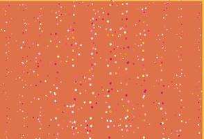 Light Red, Yellow vector template with crystals, circles, squares.