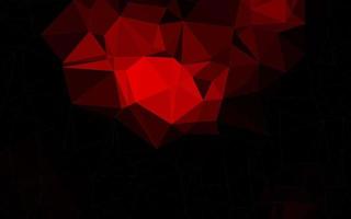 Dark Red vector blurry triangle template.