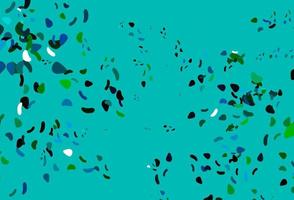 Light Blue, Green vector texture with random forms.
