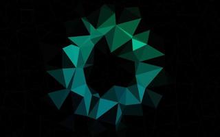 Dark Blue, Green vector polygonal template.