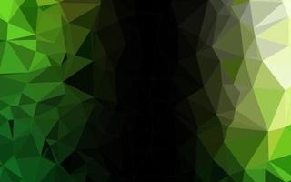 Light Green vector triangle mosaic cover.