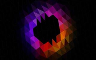 Dark Black vector polygon abstract layout.