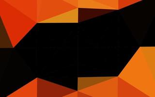 Light Orange vector shining triangular background.