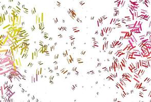 Light Red, Yellow vector template with repeated sticks.