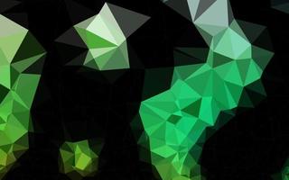 Dark Green vector triangle mosaic template.