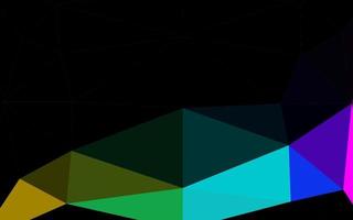 Dark Multicolor, Rainbow vector shining triangular pattern.