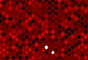 Dark Red vector pattern with spheres.