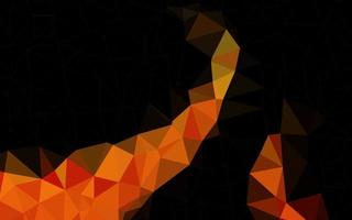 Light Orange vector triangle mosaic template.