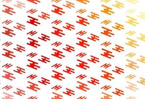 Light Red, Yellow vector backdrop with long lines.