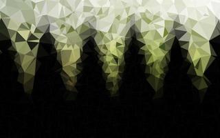 Light Green vector polygonal pattern.