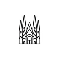 barcelona landmarks vector for Icon Website, UI Essential, Symbol, Presentation