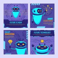 Artificial Intelligence Technology Social Media Post vector