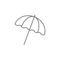 Umbrella vector icon illustration