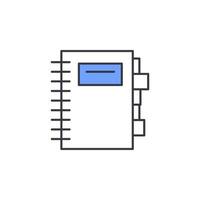 The address book vector icon illustration