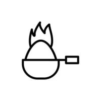 Spoon, powder, fire vector icon illustration