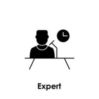 men, expert, professional vector icon illustration