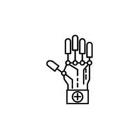 robot hand vector icon illustration