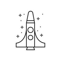 Spaceship vector icon illustration