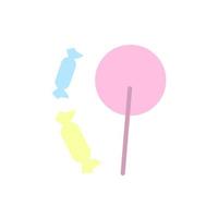 Candy, lollipop vector icon illustration