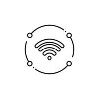 wifi, internet technology vector icon illustration