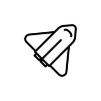 shuttle vector icon illustration