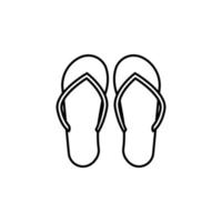 flip-flops vector icon illustration