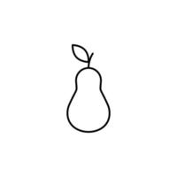 pear vector icon illustration