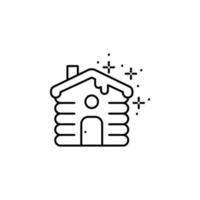 House building vector icon illustration