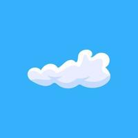 3d nubes plano vector icono ilustración