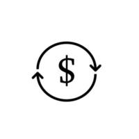 money turnover vector icon illustration