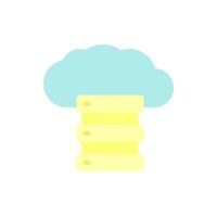 Cloud, data vector icon illustration