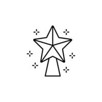 Star, Christmas vector icon illustration