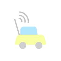 Car, toy vector icon illustration