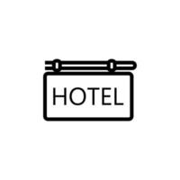 hotel sign vector icon illustration